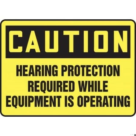 Accuform OSHA CAUTION SAFETY SIGN HEARING FRMPPE712VP FRMPPE712VP
